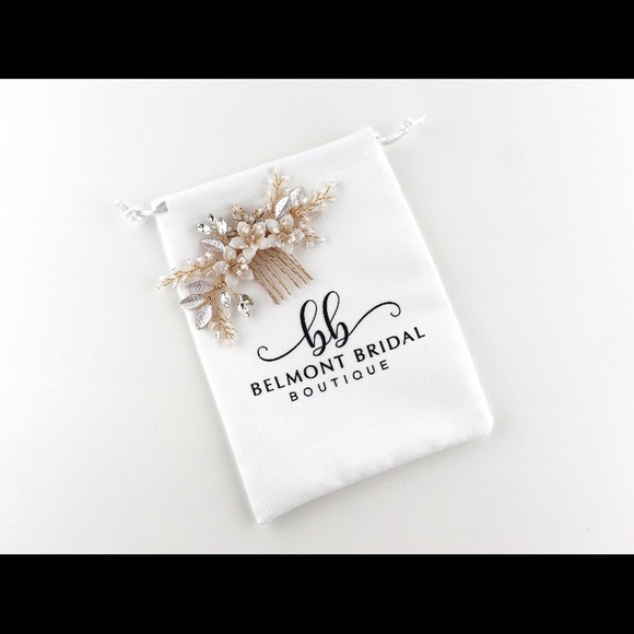 NWT Belmont Bridal Gold Wedding Hair Comb main image 4